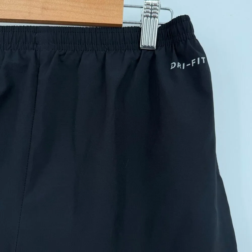 Nike Black Gray Dri-FIT Brief Lined Flex Challenger Running Shorts Size Large